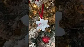 Paw print ornaments with my babies Darla and Butter 🐾 #christmas