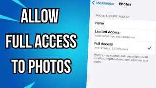 How To Allow Messenger Access To Photos