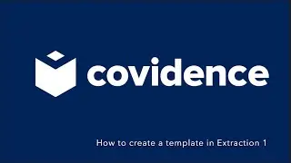 How to create a template in Extraction 1
