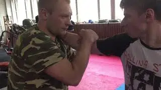 Special physical training in a knife fight