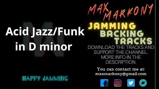 Acid Jazz-Funk in D minor 97bpm - Jamming Backing Track