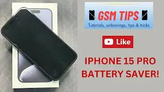 This trick Will save your battery's life on iPhone 15 Pro!