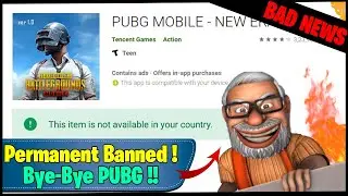 BAD NEWS! | PUBG IS BANNED PERMANENTLY BY INDIAN GOVERNMENT || 70 QUESTIONS FAILED TO ANSWER