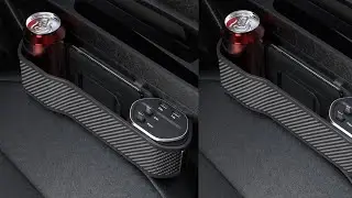 Car Seat Gap Filler Organizer With Cup Holder