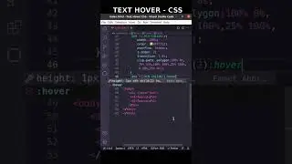 Create Text Hover Effect with CSS | #shorts