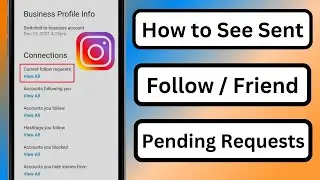 How to See Sent Request on Instagram 2023 | Friend Request | Follow Request| Pending Follow Requests
