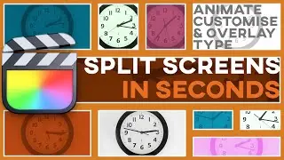 Custom Split Screens in Final Cut Pro in SECONDS [SIMPLE & COMPLEX LAYOUTS | SPLITZ 2 FEATURES]