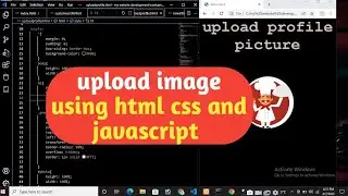 Uploading profile picture using HTML,CSS AND  JAVASCRIPT | #webtechnology | 🔥✌️