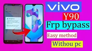 How To Vivo Y90 Frp Bypass | y90 google account remove | Vivo Y90 (1908) frp remove without pc