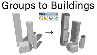 Plugin to Convert Groups into Buildings In SketchUp