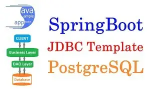 How to use Spring JDBC Template with Spring Boot for Postgres DataBase