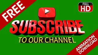 SUBSCRIBE BUTTON 3D FREE ANIMATION