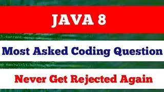 Java 8 Coding Interview questions