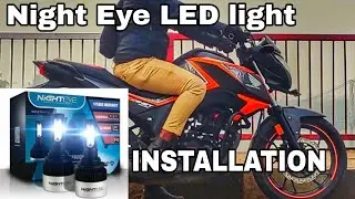 Night Eye LED Light Installation in Hornet 160r | LED Light Installation in Honda Hornet