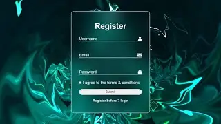 Creating a Modern Login and Registration Form - Step-by-Step | html css js tutorial