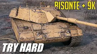 TRY HARD 9,000+ dmg Bisonte C45 World of Tanks