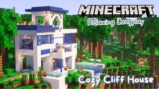 Minecraft Longplay | Cozy House on a Tropical Island (no commentary)