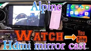 How to mirror cast phone over Alpine ILX-507 i509-wra-jl i509-wra-jk HDMI