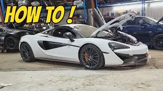 HOW TO: Removing Mclaren Roof Rail Trim! #mclaren570s