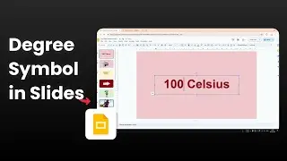 How to Insert Degree Symbol in Google Slides