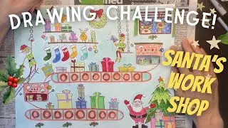 The Ultimate Guide to Drawing Santa's Workshop | Easy!