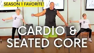 Season 1 Favorite! Full Body Cardio & Seated Core Workout for Seniors & Beginners