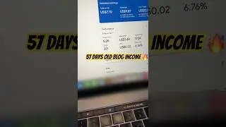 57 Days Old Blog Income Revealed 🔥 #blogging #earnmoneyonline