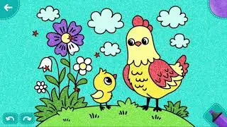Chicken Drawing, Colouring and Painting for Toddlers, Kid's, Child | How to Draw Chicken