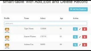 Angularjs Smart Table With CRUD OPeration | Add, Edit and Delete With Smart-Table