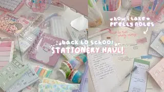 BACK TO SCHOOL HAUL + how i take notes 📝 ft. journalsay