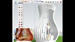 SketchUp- modern Pergola Design