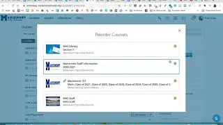 Reordering Courses in Schoology