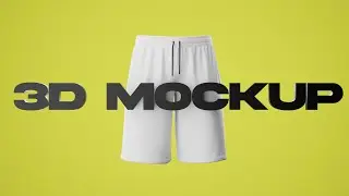 3D Walking Short Pants Mockup (No Plugins) - Blender Tutorial