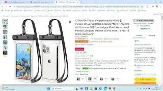 📱 ¡Oferta Amazon! 2 fundas impermeables móvil CITAMAMA barato 4,79€ ¡60 DTO! Opinión | Descuento 📱
