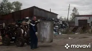 Двухсот килограммовая бочка из нержавейки в УАЗ