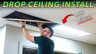 Are Drop Ceilings the EASIEST DIY ceiling? | WORKSHOP RENOVATION 18