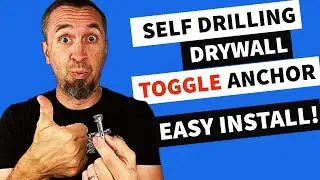 Self-Drilling Drywall Toggle Anchor Installation for Insanely Heavy Items