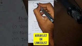 Difference between ArrayList and LinkedList in Java #java #javaprogramming