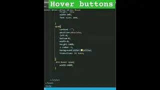 How to Create a Button With a HOVER   #HTML #CSS #VIRAL #Shorts #button #coding