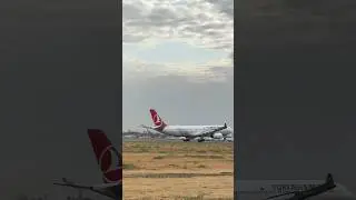 Turkish Airlines A330 landing in Tashkent TAS #airplanes #airbusa330 #turkishairlines #tashkent #tas