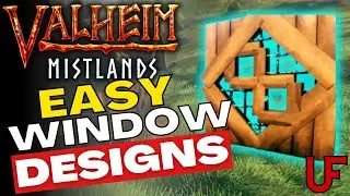 Valheim | How to Build BEAUTIFUL Windows | Tips and Tricks | Advanced Building Guide