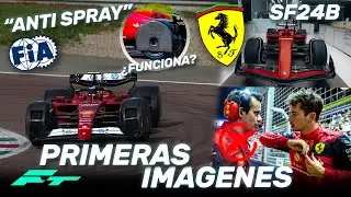 ¡¡PRIMERAS IMÁGENES!! La FIA ESTRENA el HORRENDO “ANTI SPRAY”, el TEST SECRETO ¡del SF24B! y MAS...