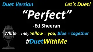 Ed Sheeran - Perfect (Karaoke Duet Version) | Sing With Me | Female Key