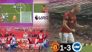 Man United vs Brighton 1-3 Highlights 🔥, Rasmus Hojlund goal vs Brighton.