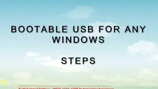 How to Create  windows 7/8/10 Bootable usb drive using Poweriso