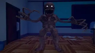 ROBLOX Animation , Don't try to fight a monster in the ROBLOX horror game