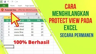 Cara Menghilangkan Protect View Pada Excel  2010/2013/2016/2019/365 Secara Permanen