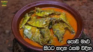 ගමේ රසට සුපිරියට මාළු කරි හදන විදිහ | Sri Lankan Small Size Fish Curry Recipe