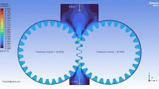 Gear Pump Simulation in ANSYS Fluent | Dynamic Mesh