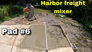 One Man Pours Concrete | Halfway Done!